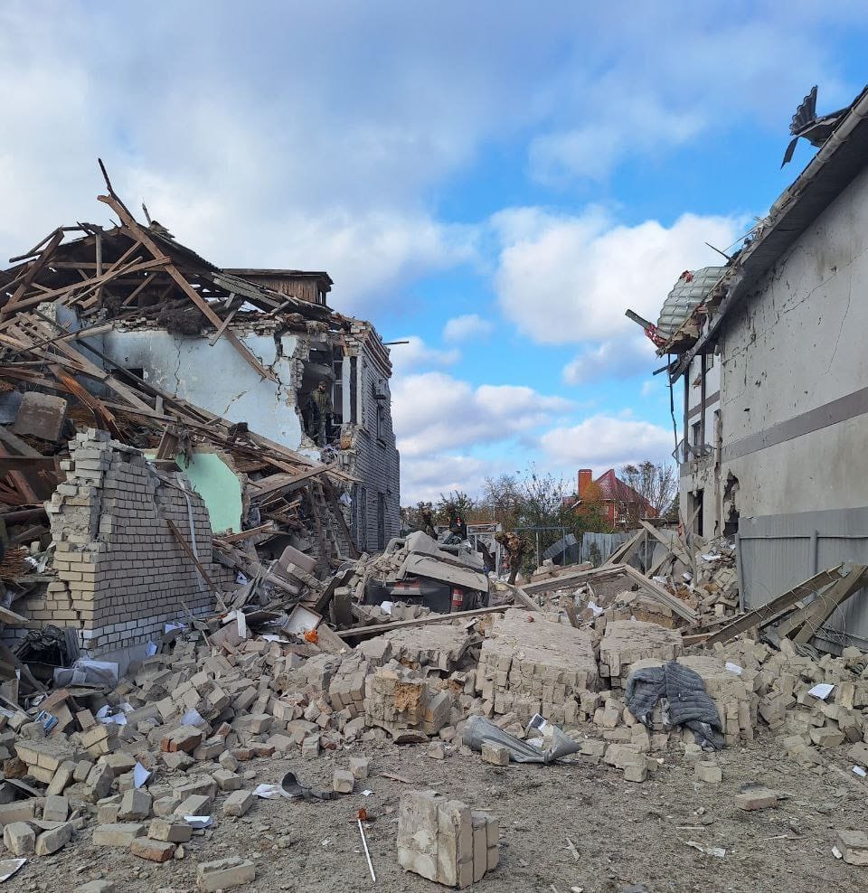 Оккупированный город Скадовск в Херсонской области 