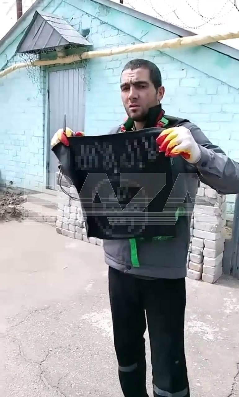 Скриншот из видео, которое расспространили Telegram-каналы после захвата заложников в ИК-19