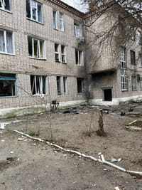 Последствия предполагаемого удара по кабинету главврача Алешкинской центральной районной больницы