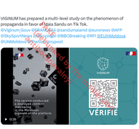 Один из твитов «Матрёшки» с фейковым видео