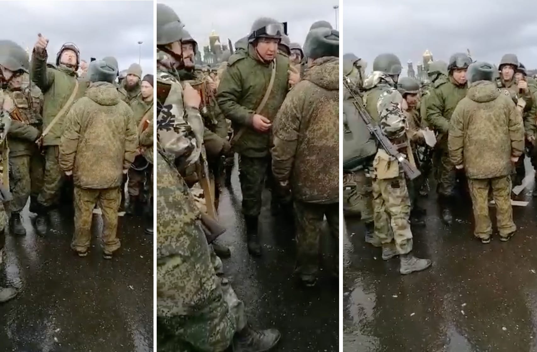 «Я вам сейчас ваше место определю»: в парке «Патриот» мобилизованные отчитали подполковника из-за плохого обучения