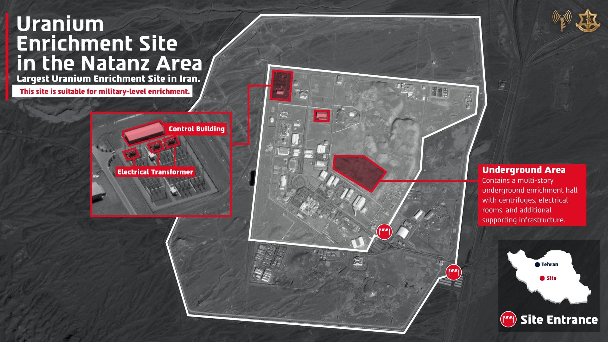 Израиль снова атаковал подземный иранский завод по обогащению урана в Натанзе. ЦАХАЛ заявил об уничтожении его части