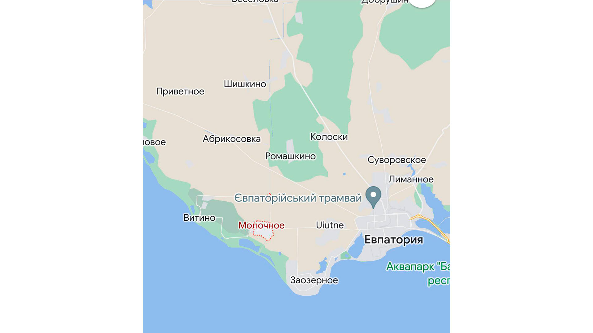 Геолокация места поражения ЗРК С-300 в Крыму