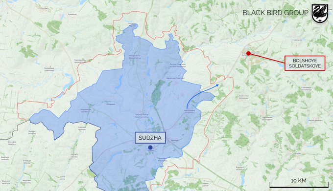 Ситуация в Курской области по версии Black Bird Group