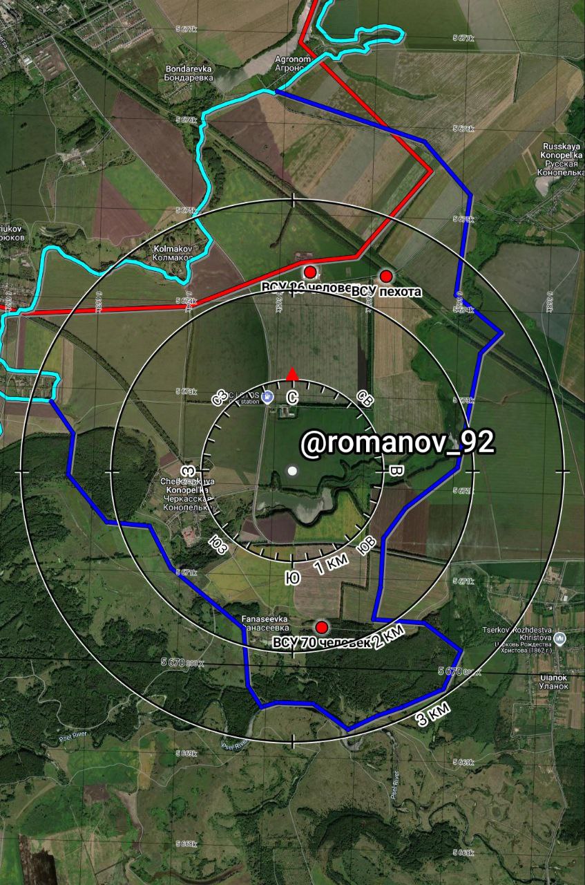 Ситуация к югу от Суджи по версии Владимира Романова