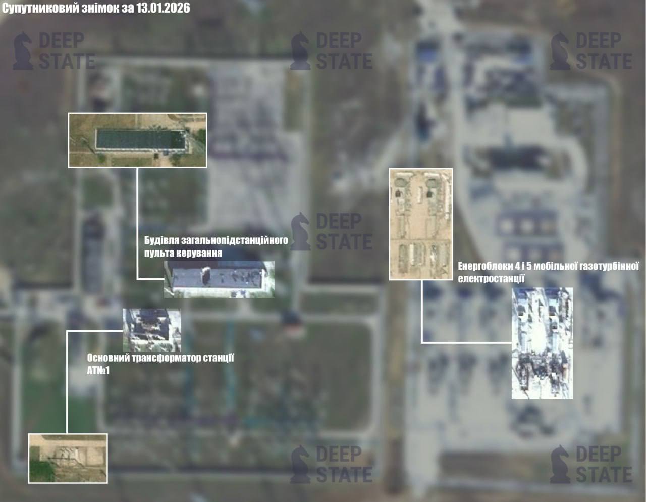 Ранее незафиксированные удары по электроподстанции 330 кВ «Западно-Крымская» в оккупированном Крыму