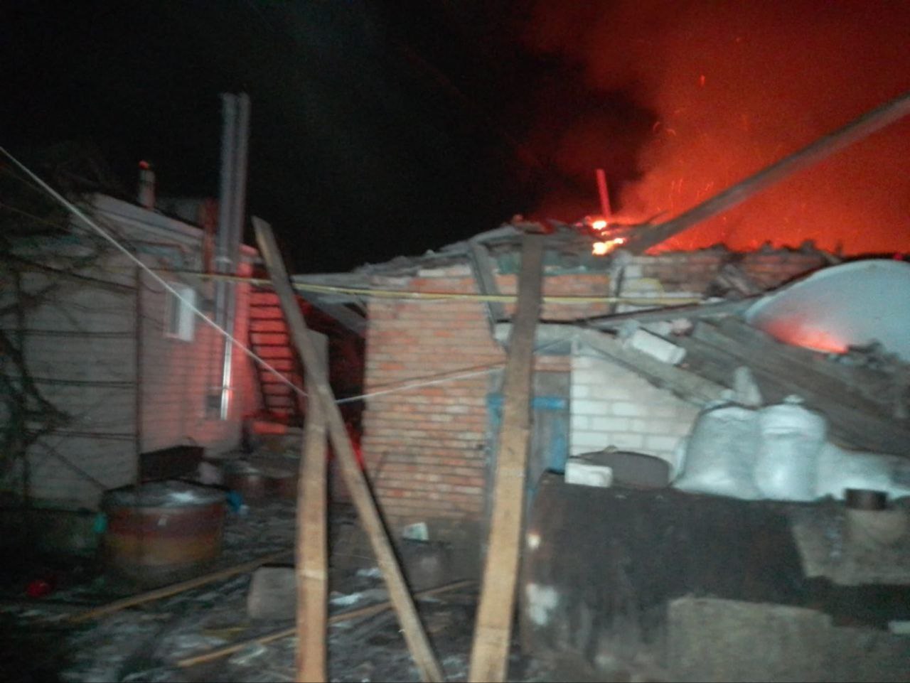 Последствия российского налета на Васильковскую общину в Днепропетровской области в ночь на 4 февраля 2026 года