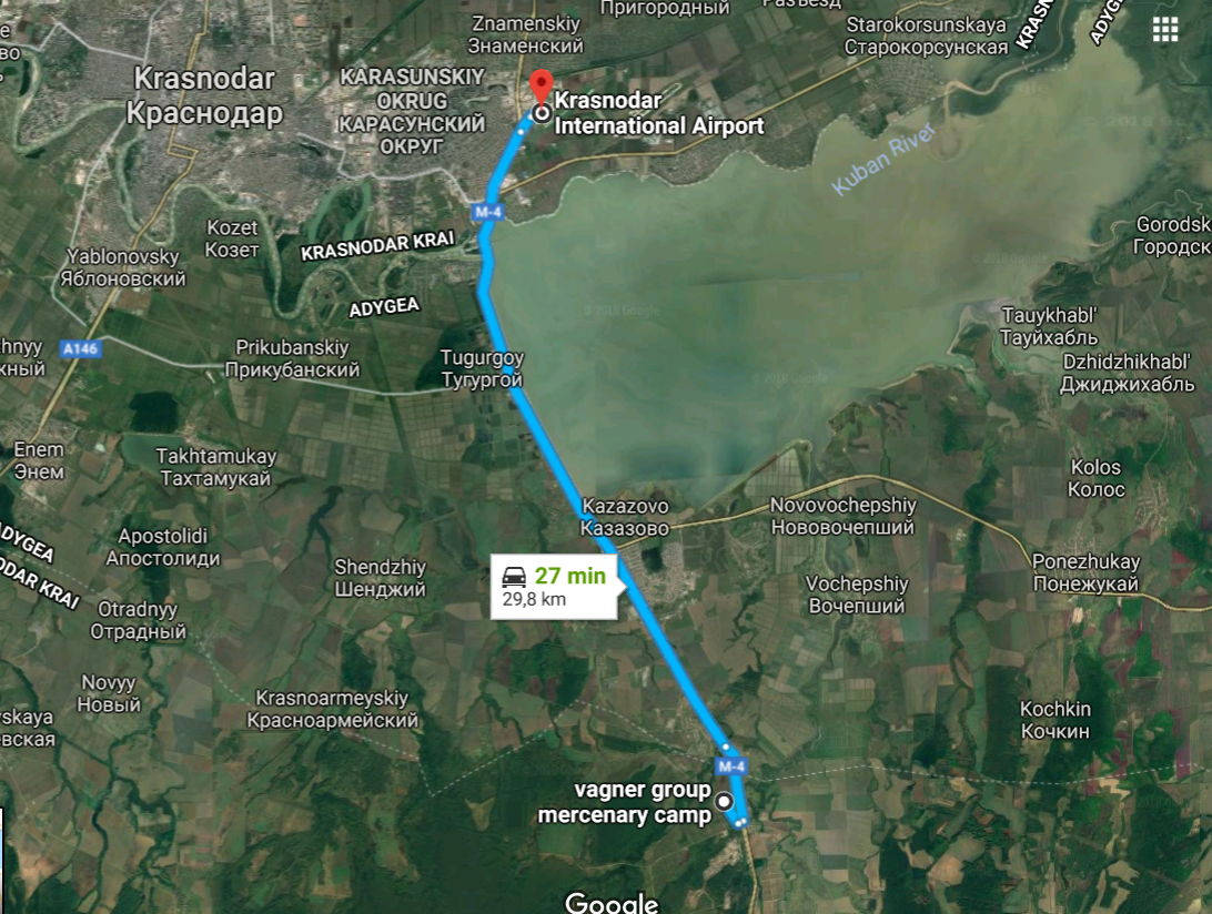 Тренировочный лагерь ЧВК Вагнера в Молькино