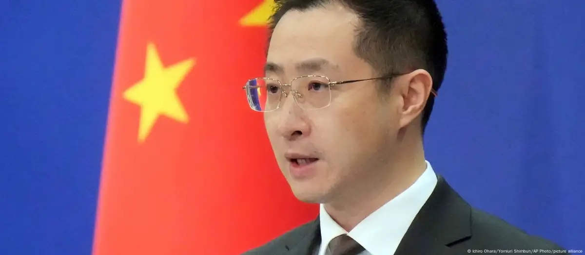 Официальный представитель МИД Китая Линь Цзянь. Источник: Ichiro Ohara/Yomiuri Shimbun/AP Photo/picture alliance