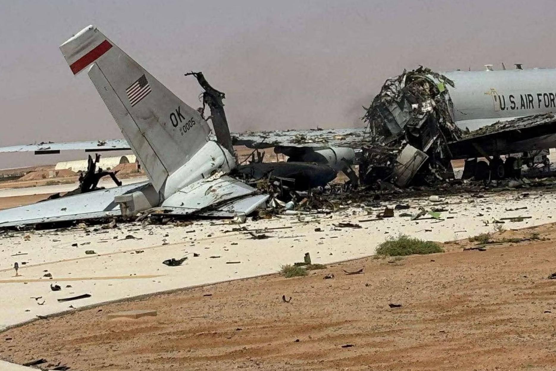 Американский Boeing E-3 Sentry после иранского удара по авиабазе принца Султана в Саудовской Аравии. Фото: Reuters